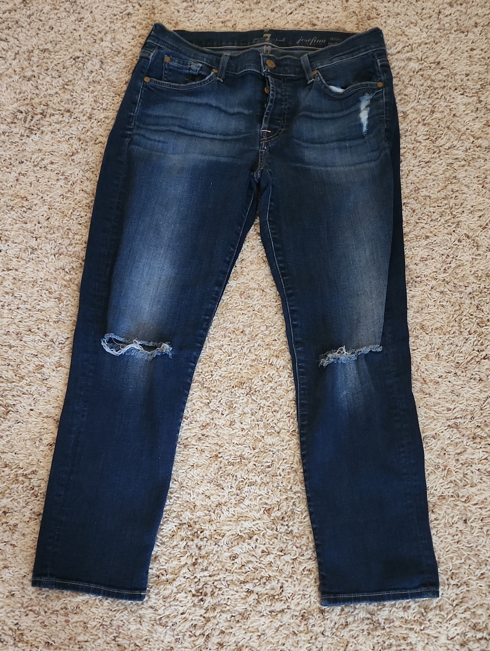 7 For All Mankind Josephina Skinny Boyfriend Ankle 27